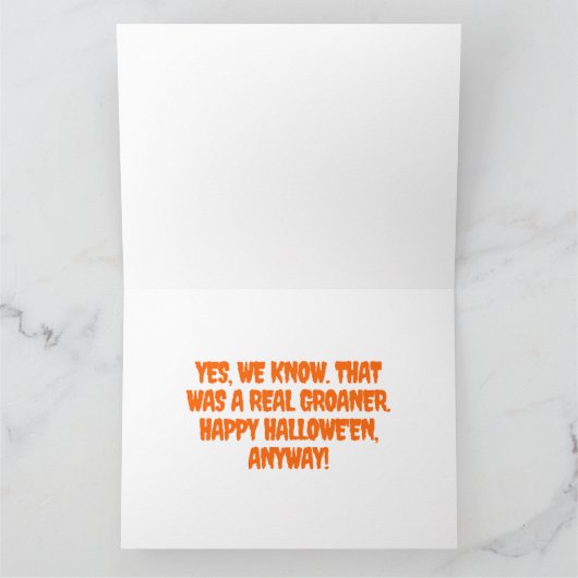 Grappig dat je bent verpest! Geesten op het kerkho Kaart (Binnen)