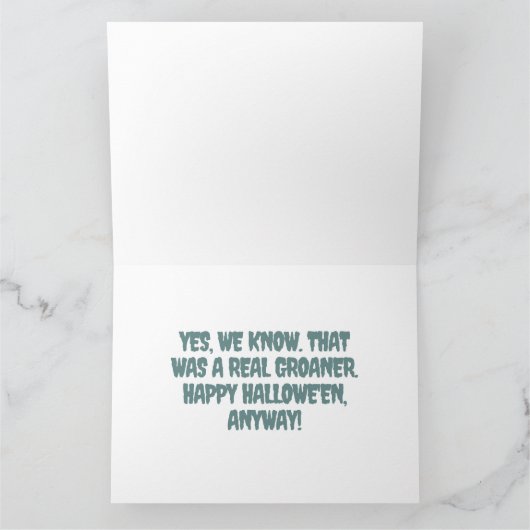 Grappig dat je bent verpest! Geesten op het kerkho Kaart (Binnen)