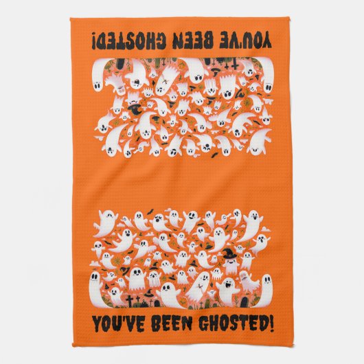Grappig dat je bent verpest! Geesten op het kerkho Theedoek (Verticaal)