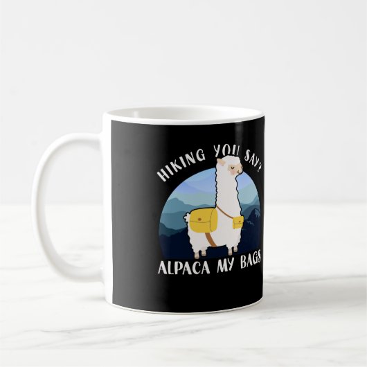 Grappig dat je bergen hakt die je zeggen? Alpaka M Koffiemok (Links)