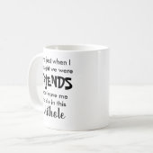 Grappig dat je cadeautjes achterlaat voor co-arbei koffiemok (Voorkant links)