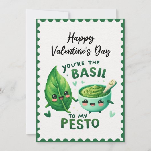 Grappig dat je de basilicum bent van mijn Pesto Va Feestdagenkaart (Voorkant)