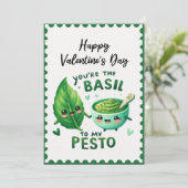 Grappig dat je de basilicum bent van mijn Pesto Va Feestdagenkaart (Staand voorkant)