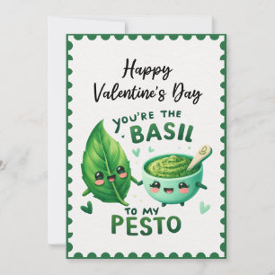 Grappig dat je de basilicum bent van mijn Pesto Va Feestdagenkaart