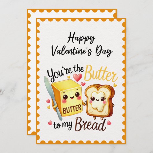 Grappig dat je de butte bent van mijn Valentijnsda Feestdagenkaart (Voorkant / Achterkant)