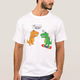 Grappig dat je de laatste Unicorn Dinosaur eet T-shirt