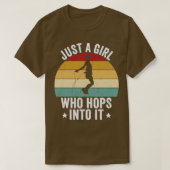 Grappig dat je de Rope Jumping Rope net een meisje T-shirt (Design voorkant)