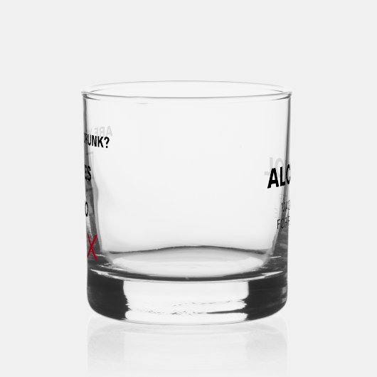 Grappig dat je Drink bent Whisky Glas (Links)