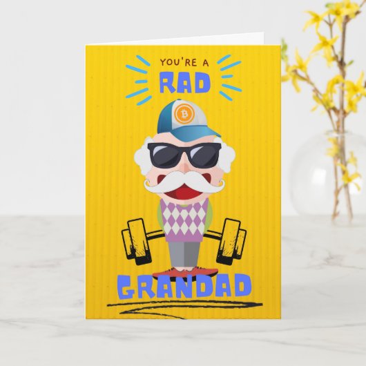 Grappig dat je een grootouderdag bent. kaart (Gele Bloem)