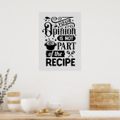 grappig dat je een mening bent die geen deel uitma poster (Keuken)