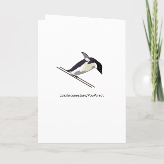 Grappig dat je een op een miljoen pinguïn ziet. kaart (Achterkant)