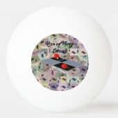 Grappig dat je een tafeltennisontwerp hebt gehad, pingpongbal (Achterkant)