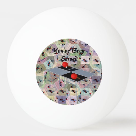 Grappig dat je een tafeltennisontwerp hebt gehad, pingpongbal (Achterkant)