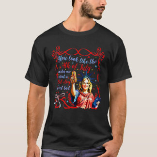 Grappig dat je eruit ziet als de 4 juli Hot Dog Co T-shirt