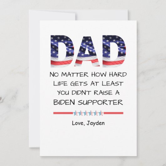 Grappig dat je geen liberaal hebt opgevoed. kaart (Voorkant)