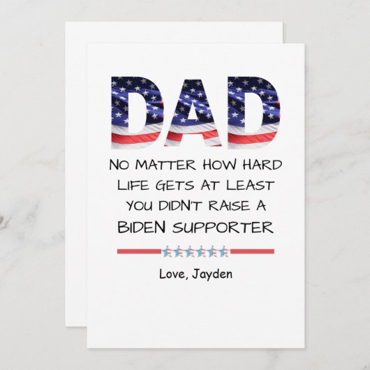 Grappig dat je geen liberaal hebt opgevoed. kaart (Voorkant / Achterkant)