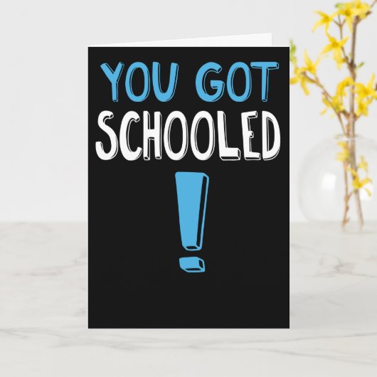 Grappig dat je geschoold bent. Afgestudeerd Kaart (Gele Bloem)