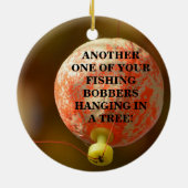 Grappig dat je Gevist klossen in een boom hangt Keramisch Ornament (Achterkant)