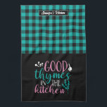 Grappig dat je goede tjassen in de keuken koelt theedoek<br><div class="desc">Grappig en cool keukenhanddoek om het koken leuker te maken. Gepersonaliseerd geschenk voor familie en vrienden die graag koken, bakken en een nieuw recept proberen in de keuken. Pas de formulering aan zodat deze bij uw gelegenheid past. U kunt het Hulpmiddel van het Ontwerp gebruiken om het doopvonttype, de doopvontkleur...</div>