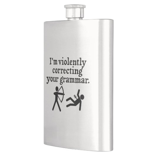 Grappig dat je Grammar 'stil corrigeert'. Heupfles (Links)