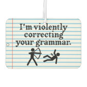 Grappig dat je Grammar 'stil corrigeert'. Luchtverfrisser (Achterkant)