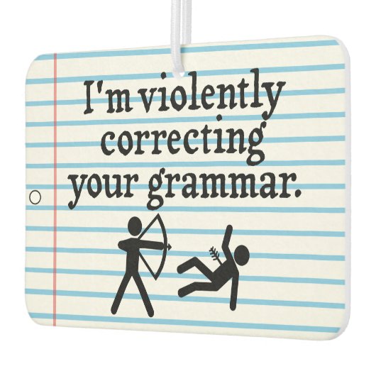 Grappig dat je Grammar 'stil corrigeert'. Luchtverfrisser (Links)