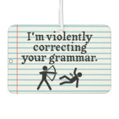 Grappig dat je Grammar 'stil corrigeert'. Luchtverfrisser (Voorkant)