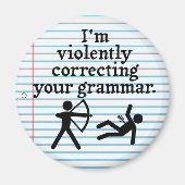 Grappig dat je Grammar 'stil corrigeert'. Magneet (Voorkant)