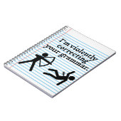 Grappig dat je Grammar 'stil corrigeert'. Notitieboek (Linkerzijde)