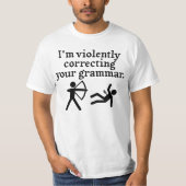 Grappig dat je Grammar 'stil corrigeert'. T-shirt (Voorkant)