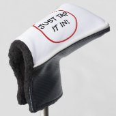 Grappig dat je het gewoon binnenhaalt golfheadcover (3/4 voorkant)