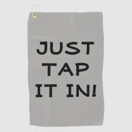 Grappig dat je het in de Golfhanddoek pakt