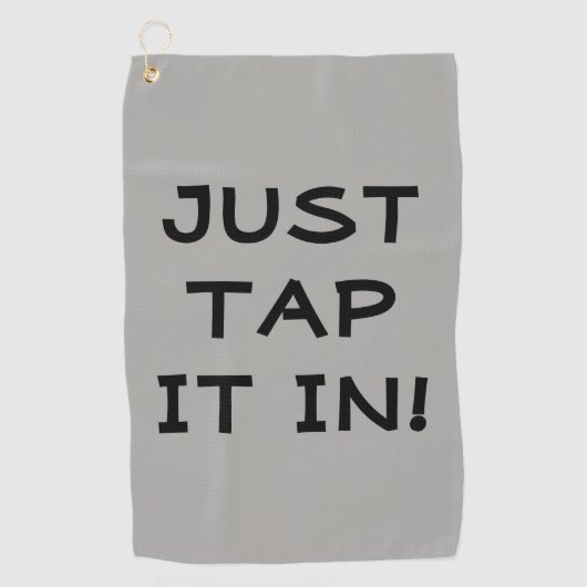 Grappig dat je het in de Golfhanddoek pakt (Voorkant)