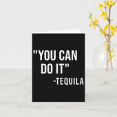 Grappig dat je het kunt Tequila Drinken Cinco De M Kaart (Gele Bloem)