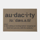 Grappig dat je het lef hebt deurmat (Voorkant)