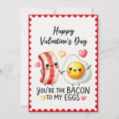 Grappig dat je het spek bent van mijn eieren Valen Feestdagenkaart (Voorkant)