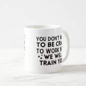 Grappig dat je hier niet gek hoeft te zijn koffiemok (Voorkant rechts)