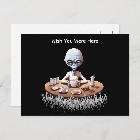 Grappig dat je hier was briefkaart (Voorkant / Achterkant)