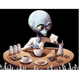 Grappig dat je hier was briefkaart