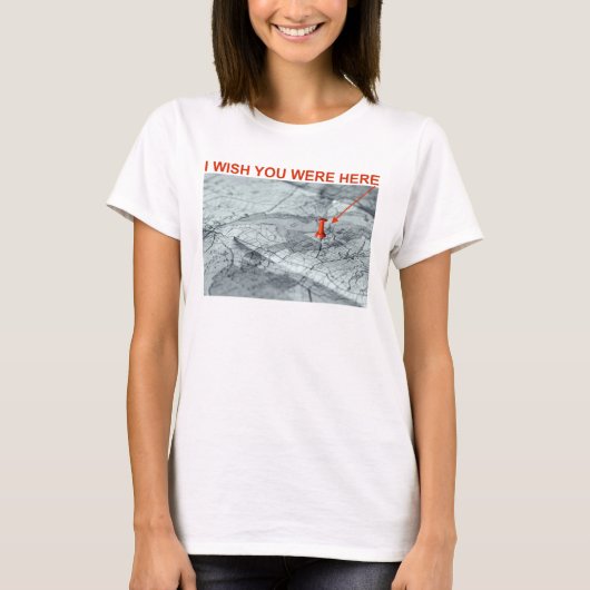 Grappig dat je hier was Kaarten Travel Backpacker T-shirt (Voorkant)