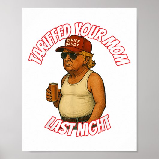 Grappig dat je je moeder hebt getarfd gisteravond poster (Voorkant)