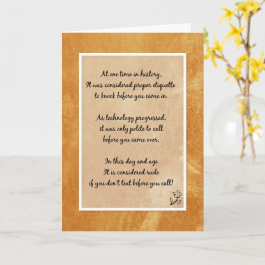 Grappig dat je Kaart hebt van hoe tijden verandere (Gele Bloem)