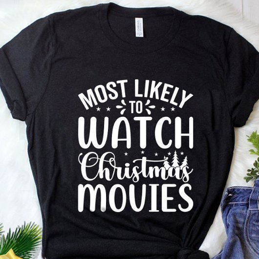 Grappig dat je kerstfilms kunt zien t-shirt