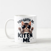 Grappig dat je Kitten Me Tri-Blend Shirt moet zijn Koffiemok (Links)