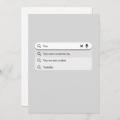 Grappig dat je me automatisch aanvult met Valentij Feestdagenkaart (Voorkant / Achterkant)