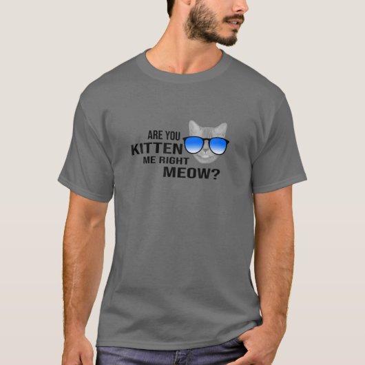 Grappig dat je me de juiste kat laat liggen t-shirt (Voorkant)
