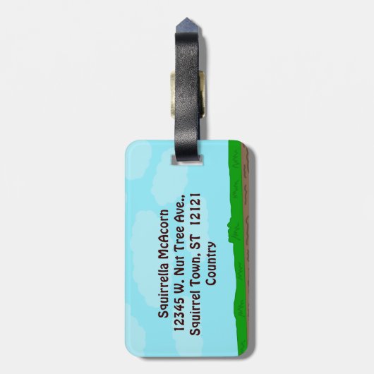 Grappig dat je me drijft. bagagelabel (Achterkant verticaal)