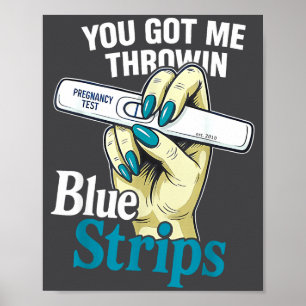 Grappig dat je me een blauwe S-Quote laat gooien Poster