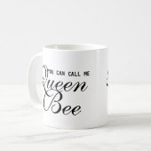 Grappig dat je me koningin Bee gezegde kunt noemen Koffiemok (Voorkant links)
