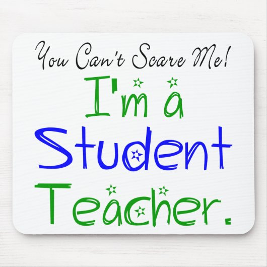 Grappig dat je me niet kan schelen dat ik leraar b muismat (Voorkant)